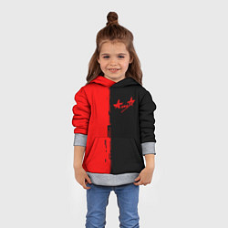 Толстовка-худи детская Алиса рок группа краски альбом, цвет: 3D-меланж — фото 2
