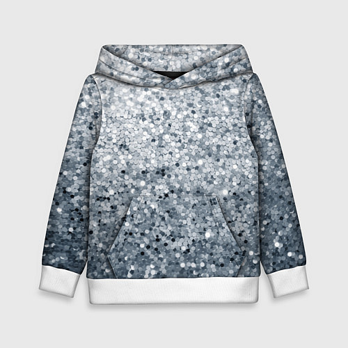 Детская толстовка Серебряный гламур / 3D-Белый – фото 1