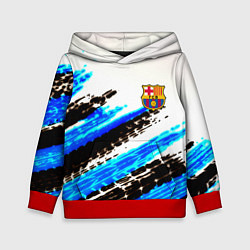 Толстовка-худи детская Barcelona fc club, цвет: 3D-красный