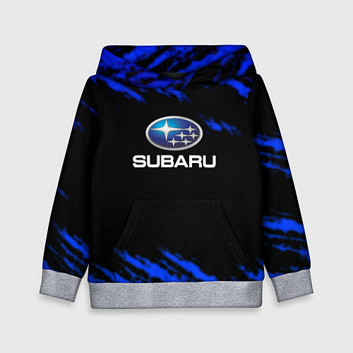 Детская толстовка Subaru текстура авто / 3D-Меланж – фото 1