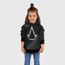 Толстовка-худи детская Мираж - Assassins creed, цвет: 3D-черный — фото 2