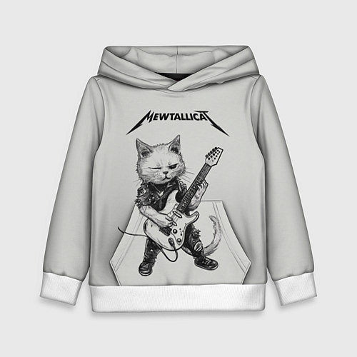 Детская толстовка Mewtallica / 3D-Белый – фото 1