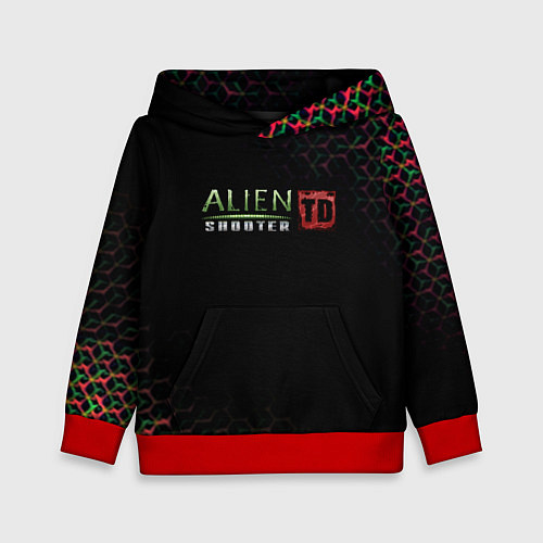 Детская толстовка Alien Shooter космос тема / 3D-Красный – фото 1