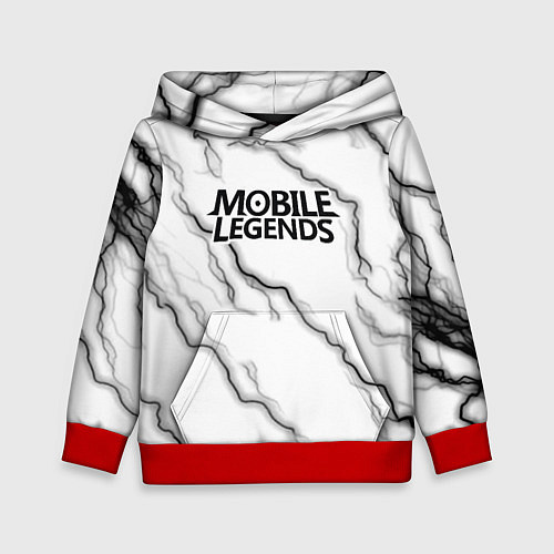 Детская толстовка Mobile legends молнии / 3D-Красный – фото 1
