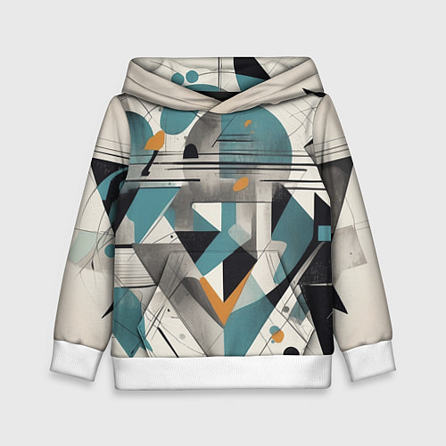 Детская толстовка Три человека авангард / 3D-Белый – фото 1