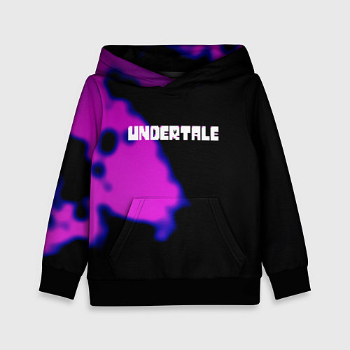 Детская толстовка Undertale neon splash / 3D-Черный – фото 1