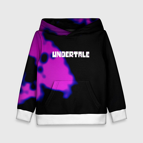 Детская толстовка Undertale neon splash / 3D-Белый – фото 1