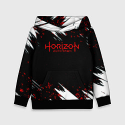 Толстовка-худи детская Horizon zero dawn краски, цвет: 3D-черный