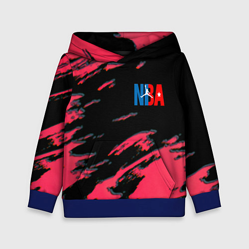 Детская толстовка NBA краски текстура / 3D-Синий – фото 1