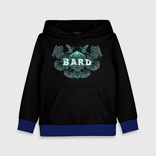 Детская толстовка Bard - Dnd / 3D-Синий – фото 1