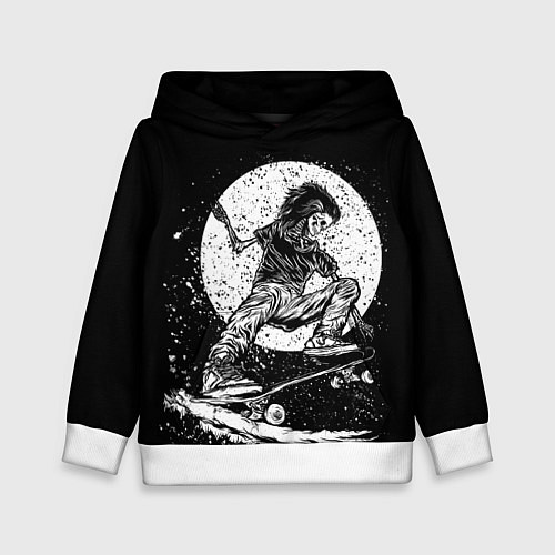 Детская толстовка Night skater / 3D-Белый – фото 1