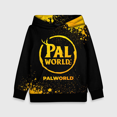 Детская толстовка Palworld - gold gradient / 3D-Черный – фото 1