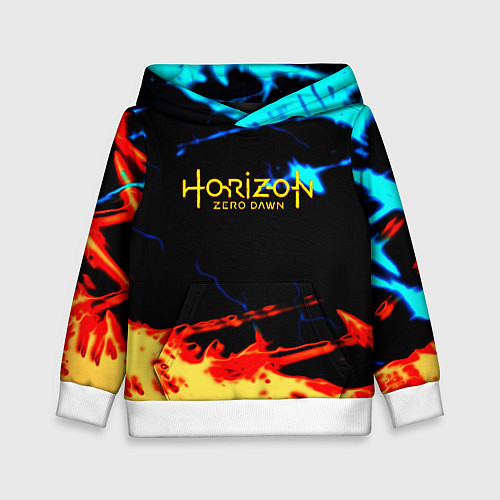 Детская толстовка Horizon zero dawn огонь и лёд / 3D-Белый – фото 1