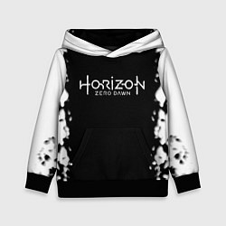 Толстовка-худи детская Horizon zero dawn краски белые, цвет: 3D-черный