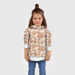 Толстовка-худи детская Деньги - купюры в 5 тысяч рублей, цвет: 3D-белый — фото 2