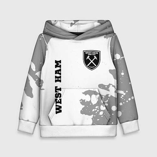 Детская толстовка West Ham sport на светлом фоне вертикально / 3D-Белый – фото 1