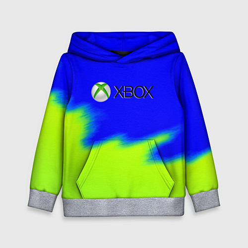 Детская толстовка Xbox кислотный стиль текстура / 3D-Меланж – фото 1