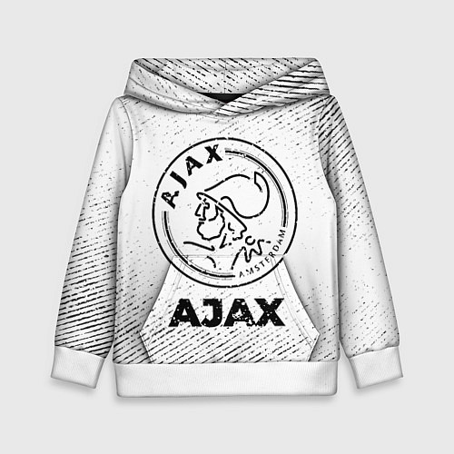 Детская толстовка Ajax с потертостями на светлом фоне / 3D-Белый – фото 1