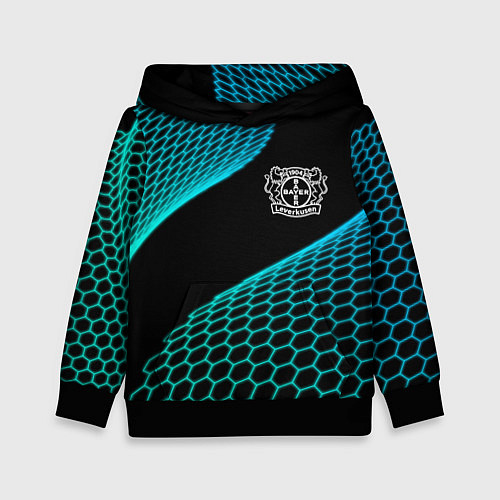 Детская толстовка Bayer 04 football net / 3D-Черный – фото 1