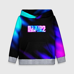 Толстовка-худи детская Red dead redemption неоновые краски, цвет: 3D-меланж