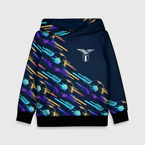 Детская толстовка Lazio градиентные мячи / 3D-Черный – фото 1