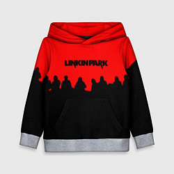 Толстовка-худи детская Linkin park rock team, цвет: 3D-меланж
