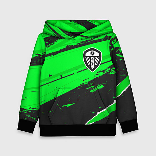 Детская толстовка Leeds United sport green / 3D-Черный – фото 1