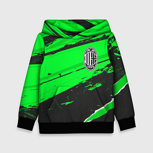 Детская толстовка AC Milan sport green / 3D-Черный – фото 1