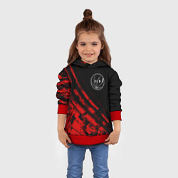 Толстовка-худи детская Porto sport grunge, цвет: 3D-красный — фото 2