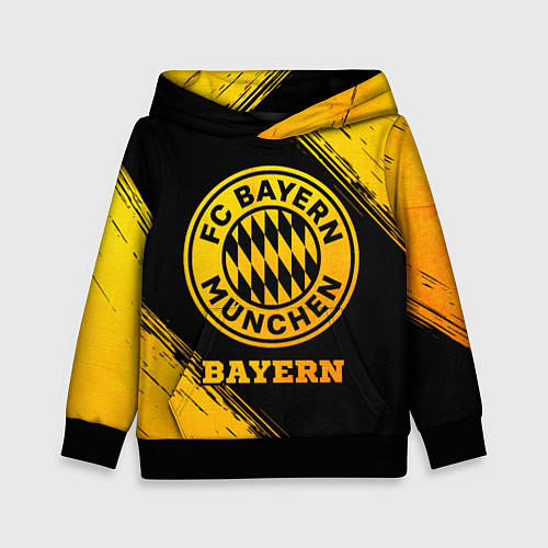 Детская толстовка Bayern - gold gradient / 3D-Черный – фото 1