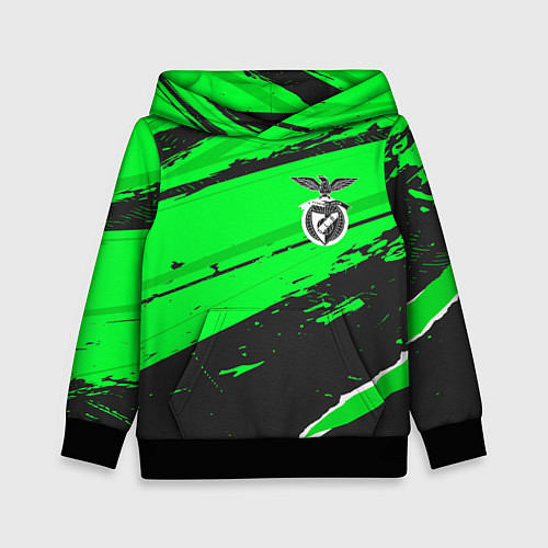 Детская толстовка Benfica sport green / 3D-Черный – фото 1