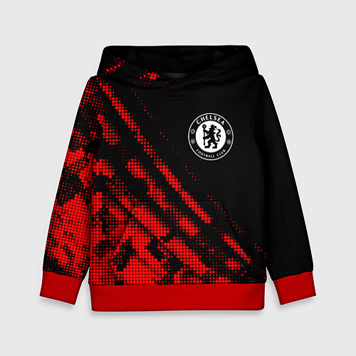 Детская толстовка Chelsea sport grunge / 3D-Красный – фото 1