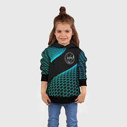 Толстовка-худи детская Porto football net, цвет: 3D-черный — фото 2