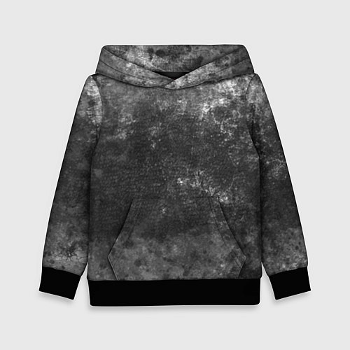 Детская толстовка Абстракция - серая шкура / 3D-Черный – фото 1