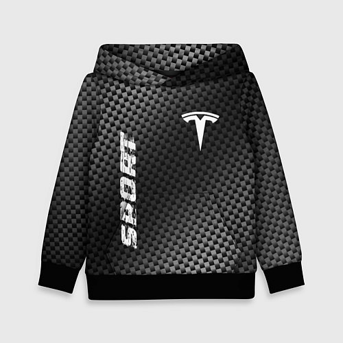 Детская толстовка Tesla sport carbon / 3D-Черный – фото 1