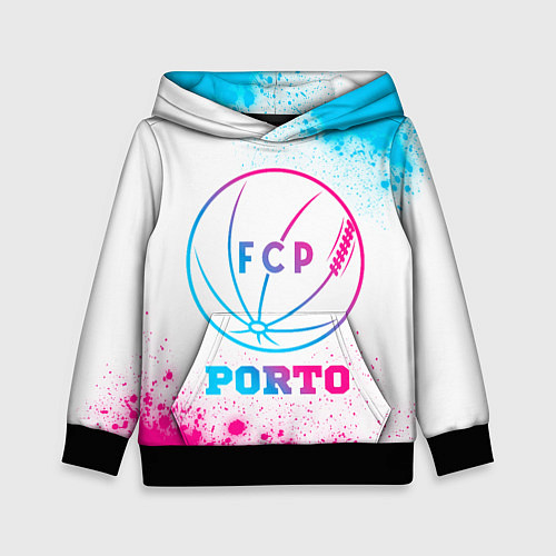 Детская толстовка Porto neon gradient style / 3D-Черный – фото 1