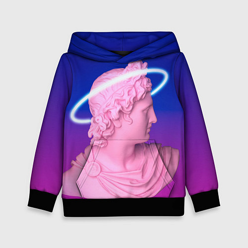 Детская толстовка Vaporwave neon / 3D-Черный – фото 1