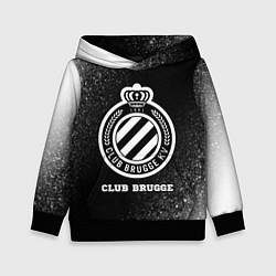 Толстовка-худи детская Club Brugge sport на темном фоне, цвет: 3D-черный