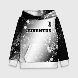 Толстовка-худи детская Juventus sport на светлом фоне посередине, цвет: 3D-белый