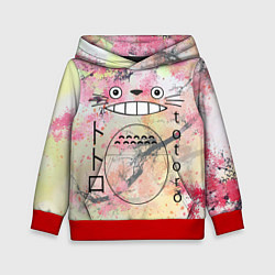 Толстовка-худи детская Totoro moy sosed x, цвет: 3D-красный