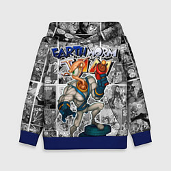 Толстовка-худи детская Jim comix, цвет: 3D-синий