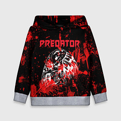 Толстовка-худи детская Predator blood, цвет: 3D-меланж