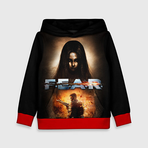 Детская толстовка FEAR - project origin / 3D-Красный – фото 1