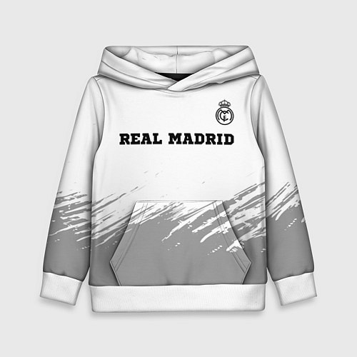 Детская толстовка Real Madrid sport на светлом фоне посередине / 3D-Белый – фото 1