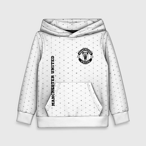 Детская толстовка Manchester United sport на светлом фоне вертикальн / 3D-Белый – фото 1