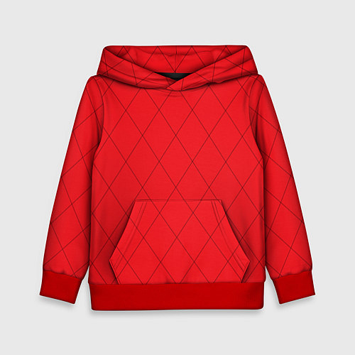 Детская толстовка Алый арлекин / 3D-Красный – фото 1