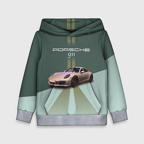 Детская толстовка Спортивный автомобиль Порше 911 / 3D-Меланж – фото 1