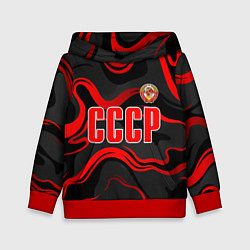 Толстовка-худи детская СССР - red stripes, цвет: 3D-красный