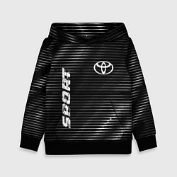 Толстовка-худи детская Toyota sport metal, цвет: 3D-черный