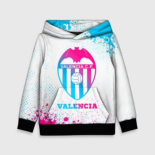 Детская толстовка Valencia neon gradient style / 3D-Черный – фото 1